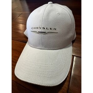 Chrysler Baseball Cap Unisex OSFM White Good Embroidered Logo Adjustable Hat